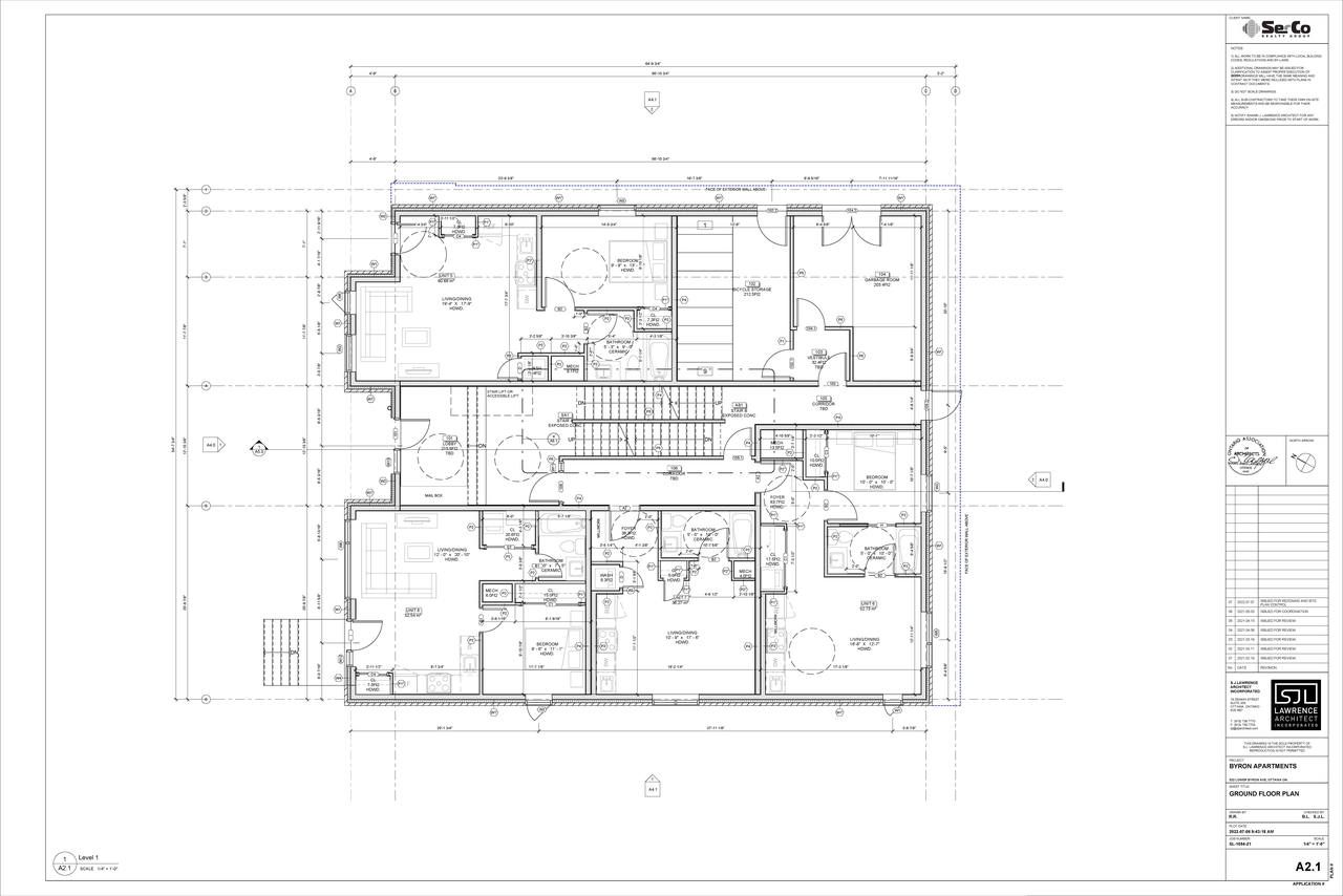 Floor plan for project from page 4 of the file '2022-07-07 - Site & Elevations & Floor Plans - D02-02-22-0069'
