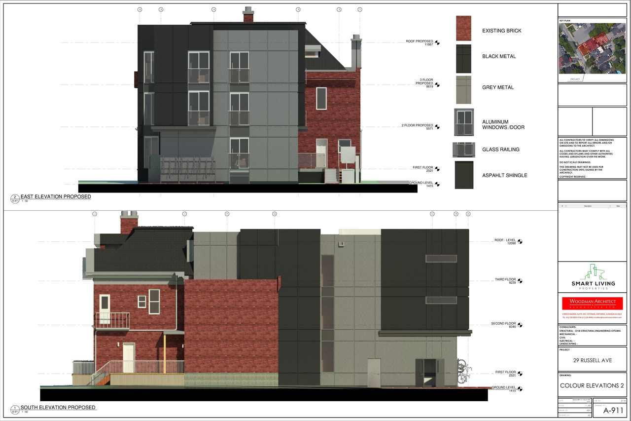 Rendering of building from page 5 of the file '2022-08-15 - Floor & Elevations & Rendering Plans - D02-02-22-0076'