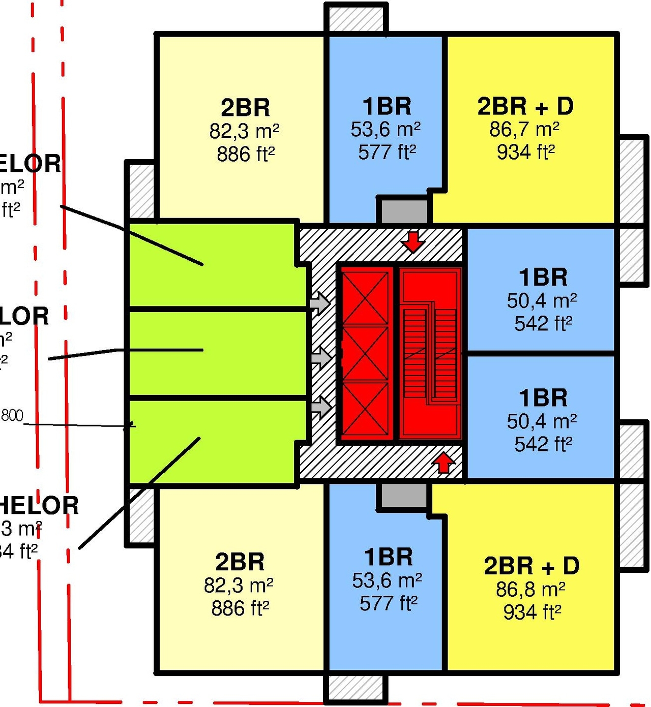 Floor plan for project from page 39 of the file '2023-06-07 - Design Brief and Plans - D02-02-22-0082'