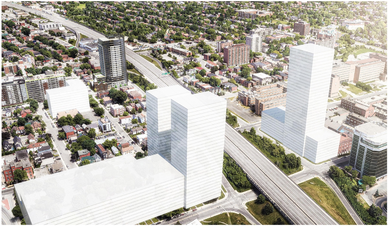 Rendering of building from page 53 of the file '2023-06-07 - Design Brief and Plans - D02-02-22-0082'