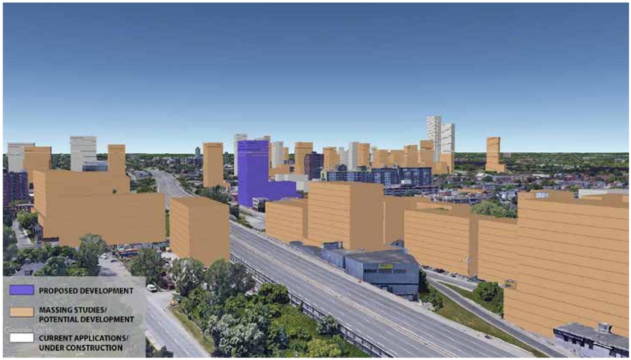 Rendering of building from page 17 of the file '2022-08-25 - DESIGN BRIEF - D02-02-22-0082'