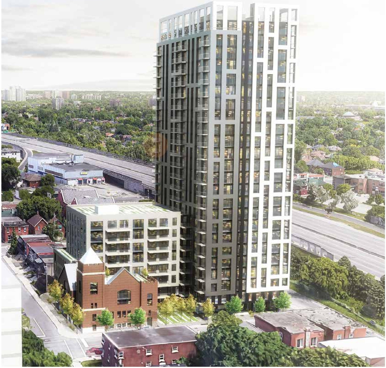 Rendering of building from page 42 of the file '2022-08-25 - DESIGN BRIEF - D02-02-22-0082'