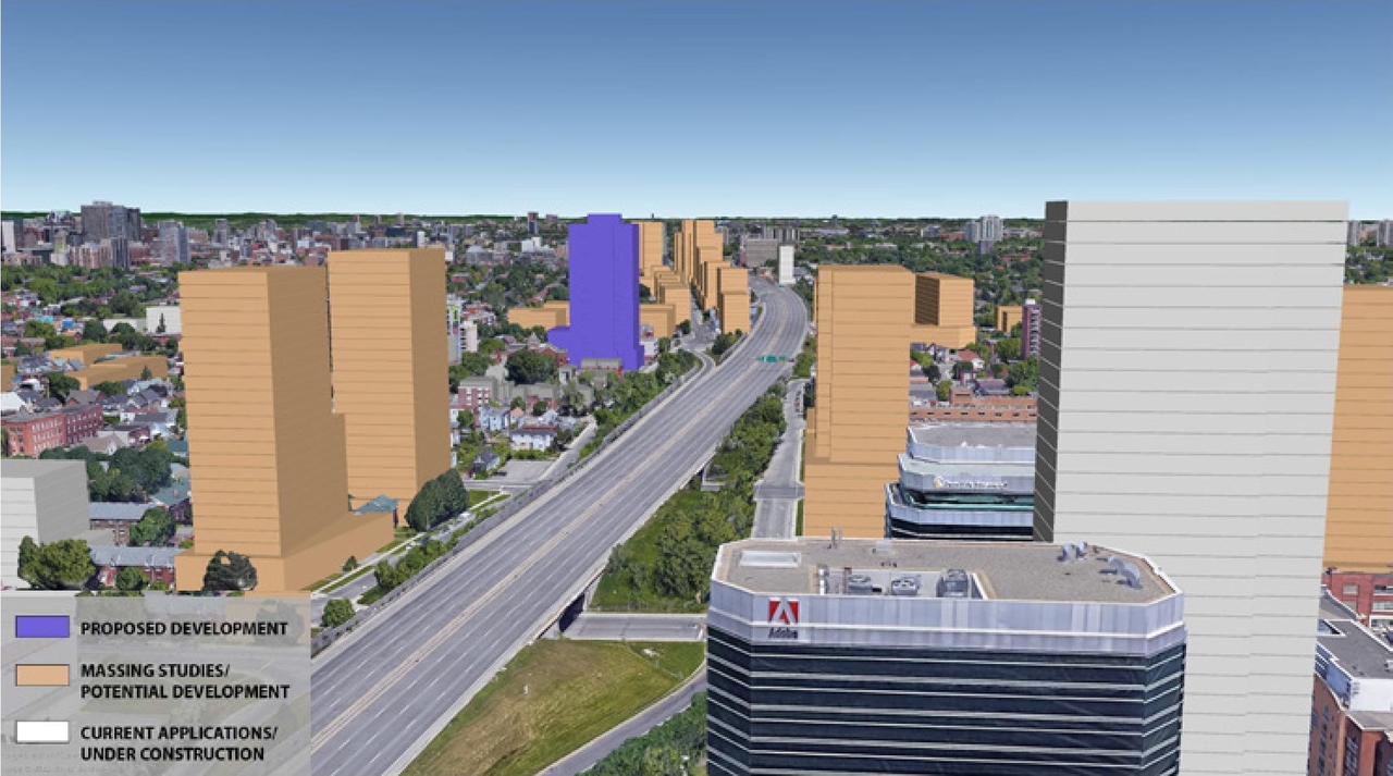 Rendering of building from page 19 of the file '2023-09-18 - Architectural Design Brief - D02-02-22-0082'