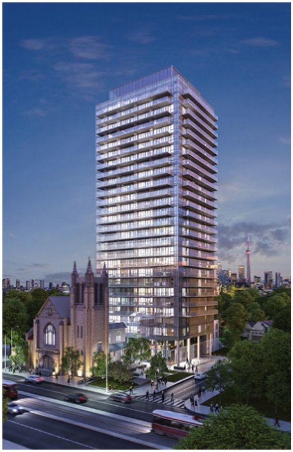 Rendering of building from page 23 of the file '2023-09-18 - Architectural Design Brief - D02-02-22-0082'