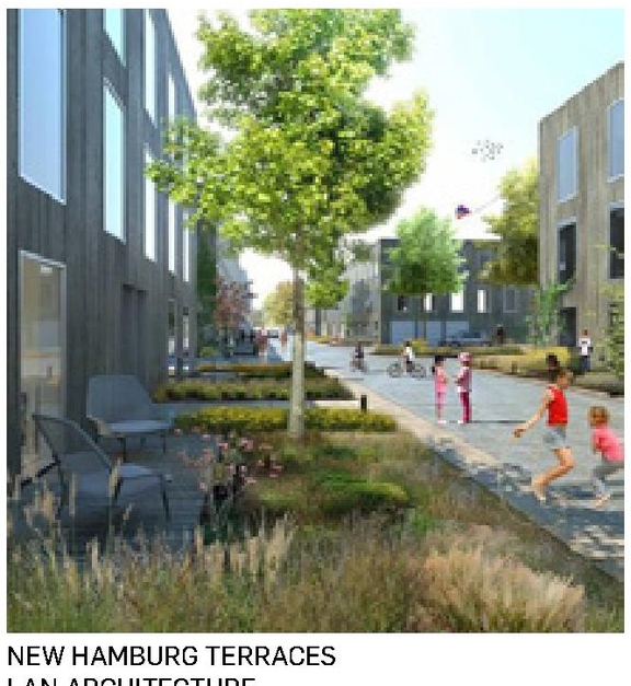 Rendering of building from page 33 of the file '2023-09-18 - Architectural Design Brief - D02-02-22-0082'