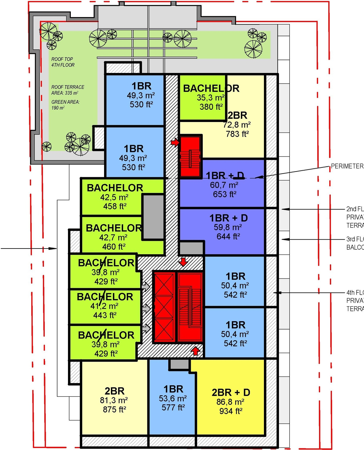 Floor plan for project from page 36 of the file '2023-09-18 - Architectural Design Brief - D02-02-22-0082'