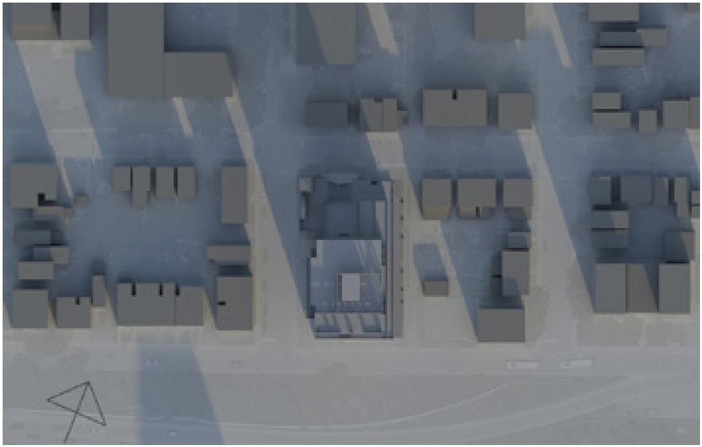 Construction site plan for project from page 49 of the file '2023-09-18 - Architectural Design Brief - D02-02-22-0082'