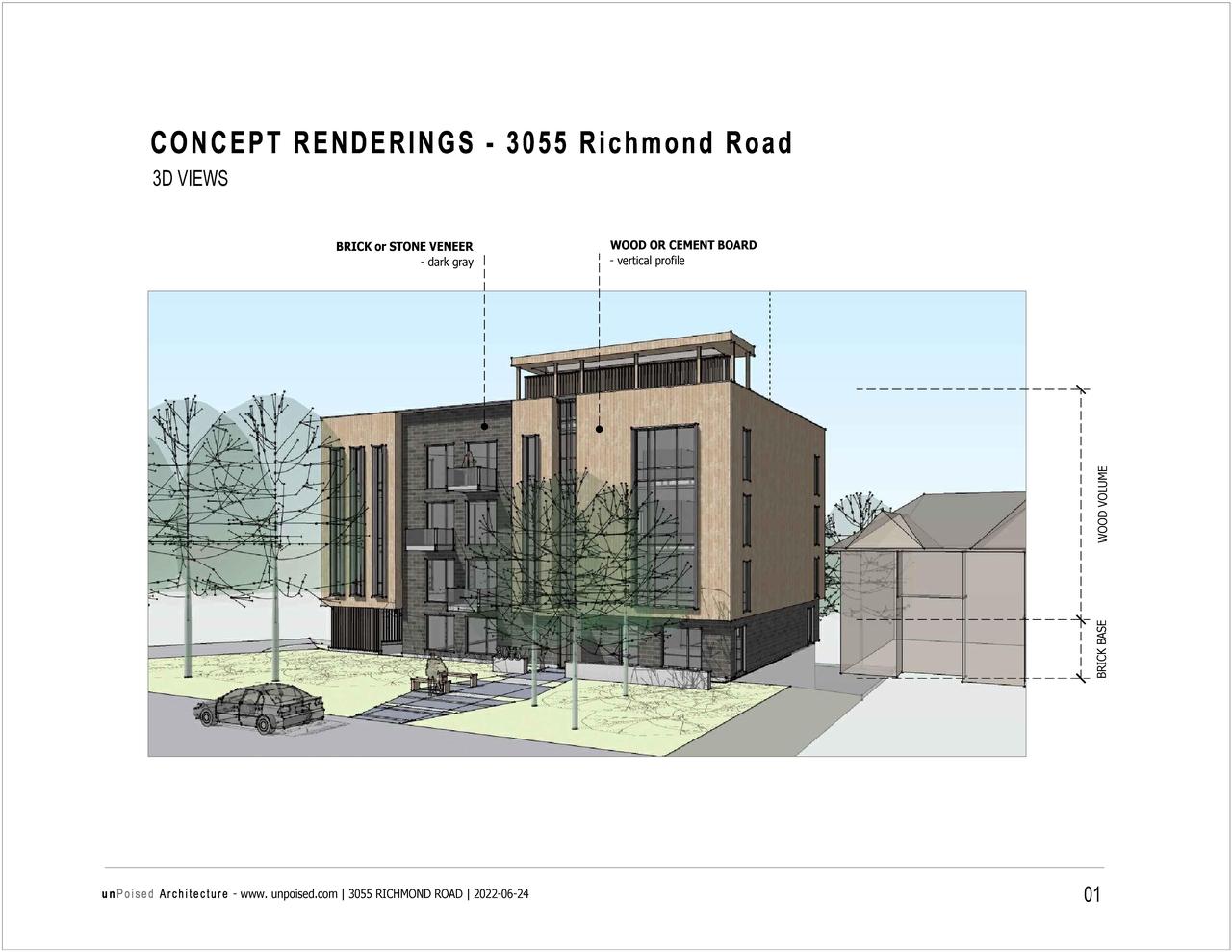 Rendering of building from page 2 of the file '2022-10-12 - Concept Renderings and Elevations - D02-02-22-0090'