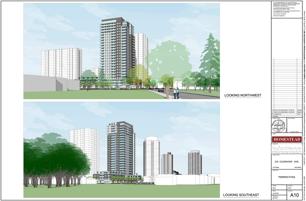 Rendering of building from page 1 of the file '2023-06-27 - Perspectives - D02-02-22-0099'