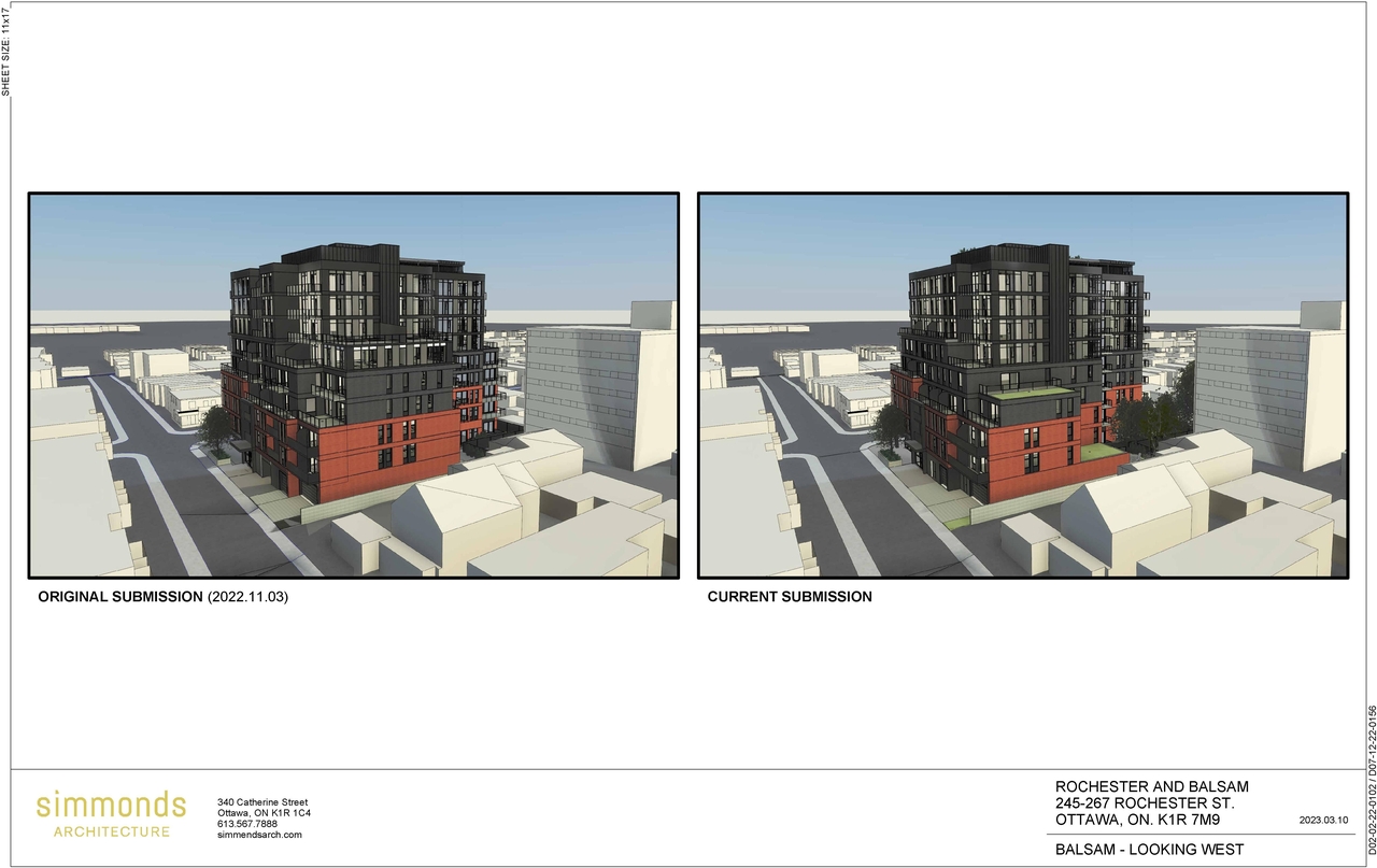 Rendering of building from page 7 of the file '2023-04-03 - 3D - Renderings - D02-02-22-0102'