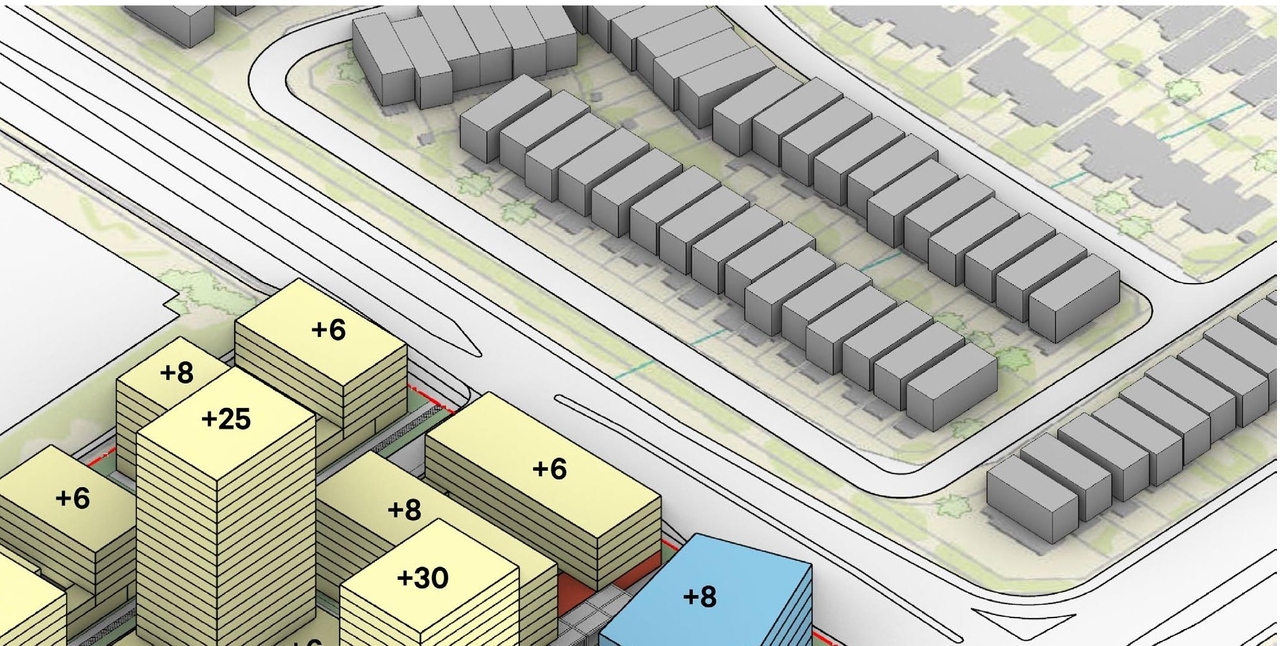 Construction site plan for project from page 25 of the file '2022-11-18 - Design Brief - D02-02-22-0108'