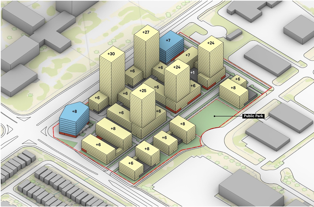 Construction site plan for project from page 27 of the file '2022-11-18 - Design Brief - D02-02-22-0108'
