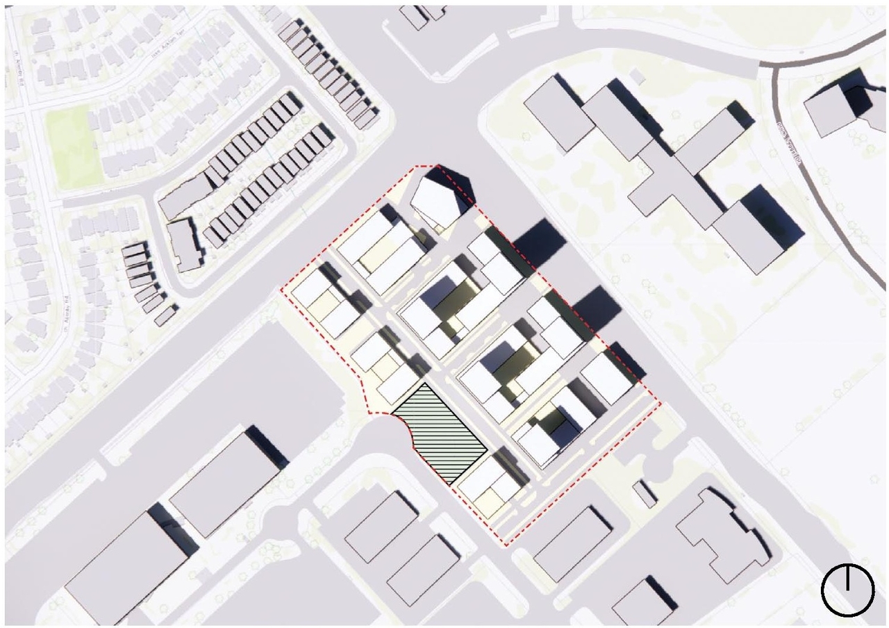 Construction site plan for project from page 47 of the file '2022-11-18 - Design Brief - D02-02-22-0108'