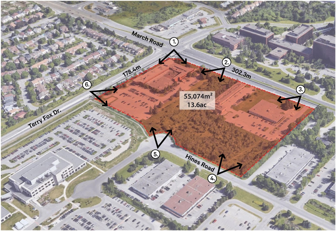 Construction site plan for project from page 8 of the file '2023-05-08 - Design Brief - D02-02-22-0108'