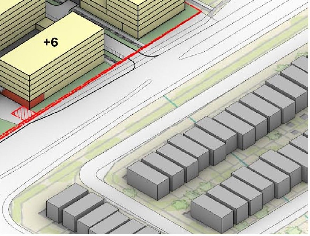 Construction site plan for project from page 26 of the file '2023-05-08 - Design Brief - D02-02-22-0108'