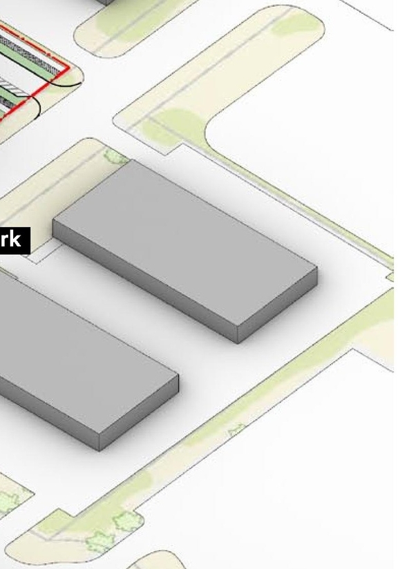 Construction site plan for project from page 27 of the file '2023-05-08 - Design Brief - D02-02-22-0108'