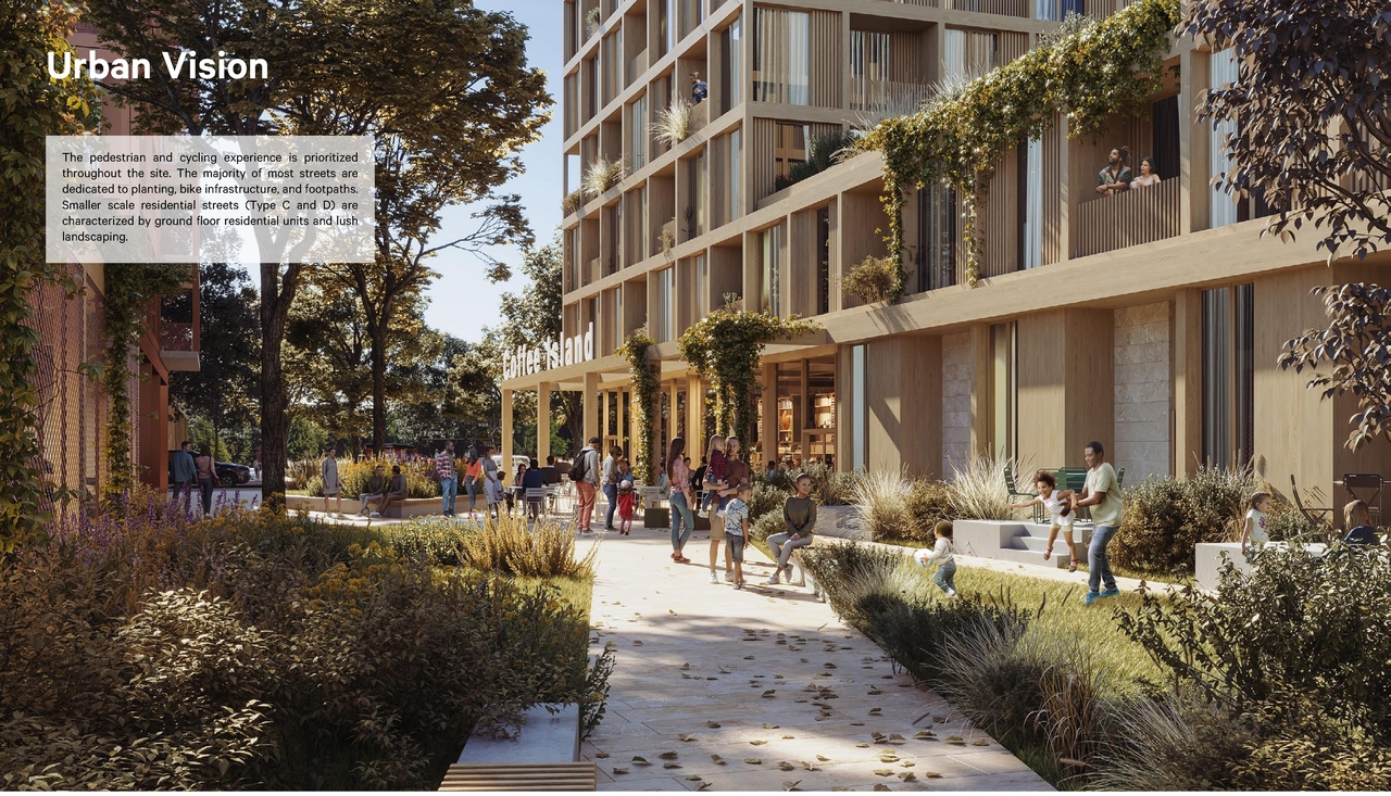 Rendering of building from page 33 of the file '2023-05-08 - Design Brief - D02-02-22-0108'