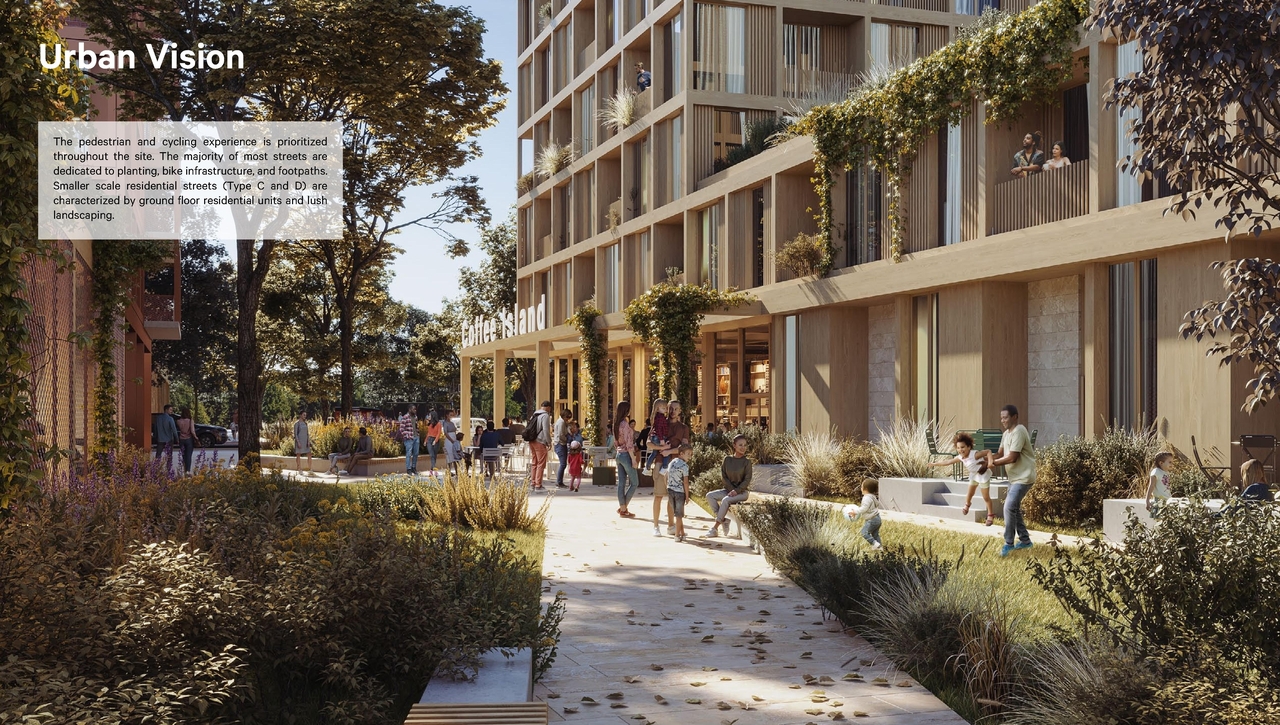 Rendering of building from page 33 of the file '2023-05-08 - Design Brief - D02-02-22-0108'