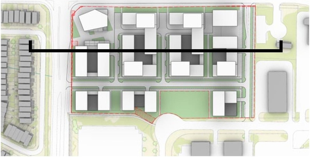 Construction site plan for project from page 34 of the file '2023-05-08 - Design Brief - D02-02-22-0108'