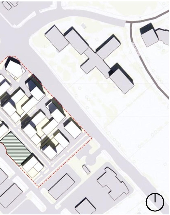 Construction site plan for project from page 46 of the file '2023-05-08 - Design Brief - D02-02-22-0108'
