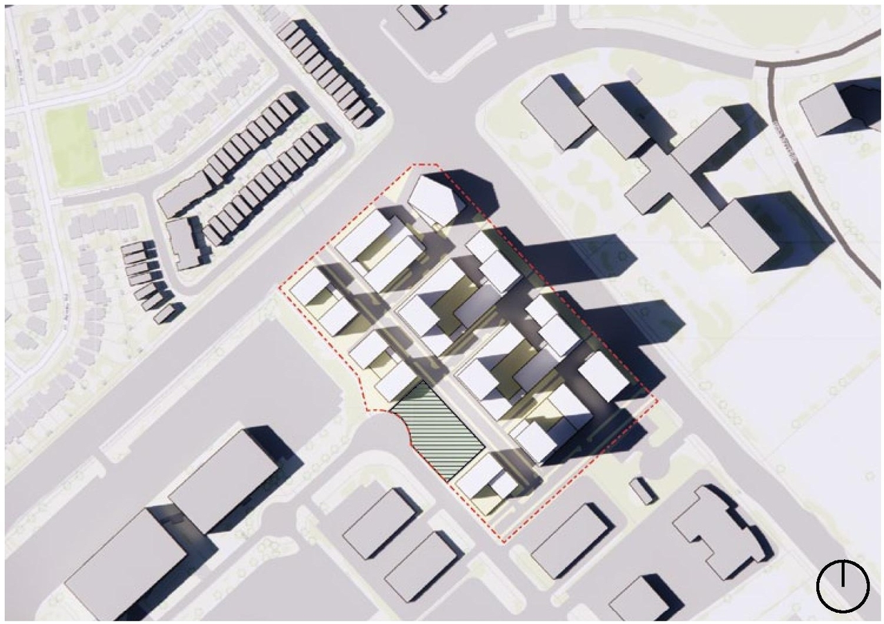 Construction site plan for project from page 47 of the file '2023-05-08 - Design Brief - D02-02-22-0108'