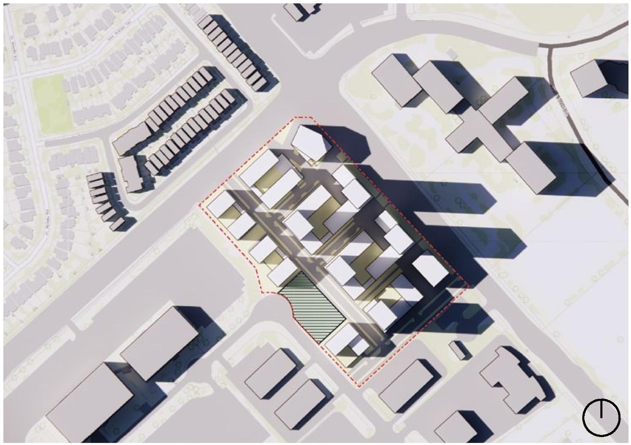 Construction site plan for project from page 47 of the file '2023-05-08 - Design Brief - D02-02-22-0108'