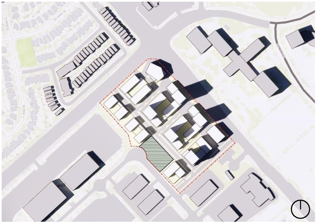 Construction site plan for project from page 47 of the file '2023-05-08 - Design Brief - D02-02-22-0108'