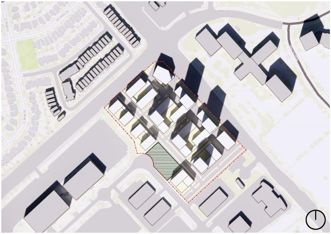Construction site plan for project from page 50 of the file '2023-05-08 - Design Brief - D02-02-22-0108'