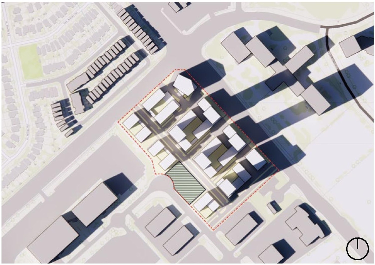 Construction site plan for project from page 50 of the file '2023-05-08 - Design Brief - D02-02-22-0108'