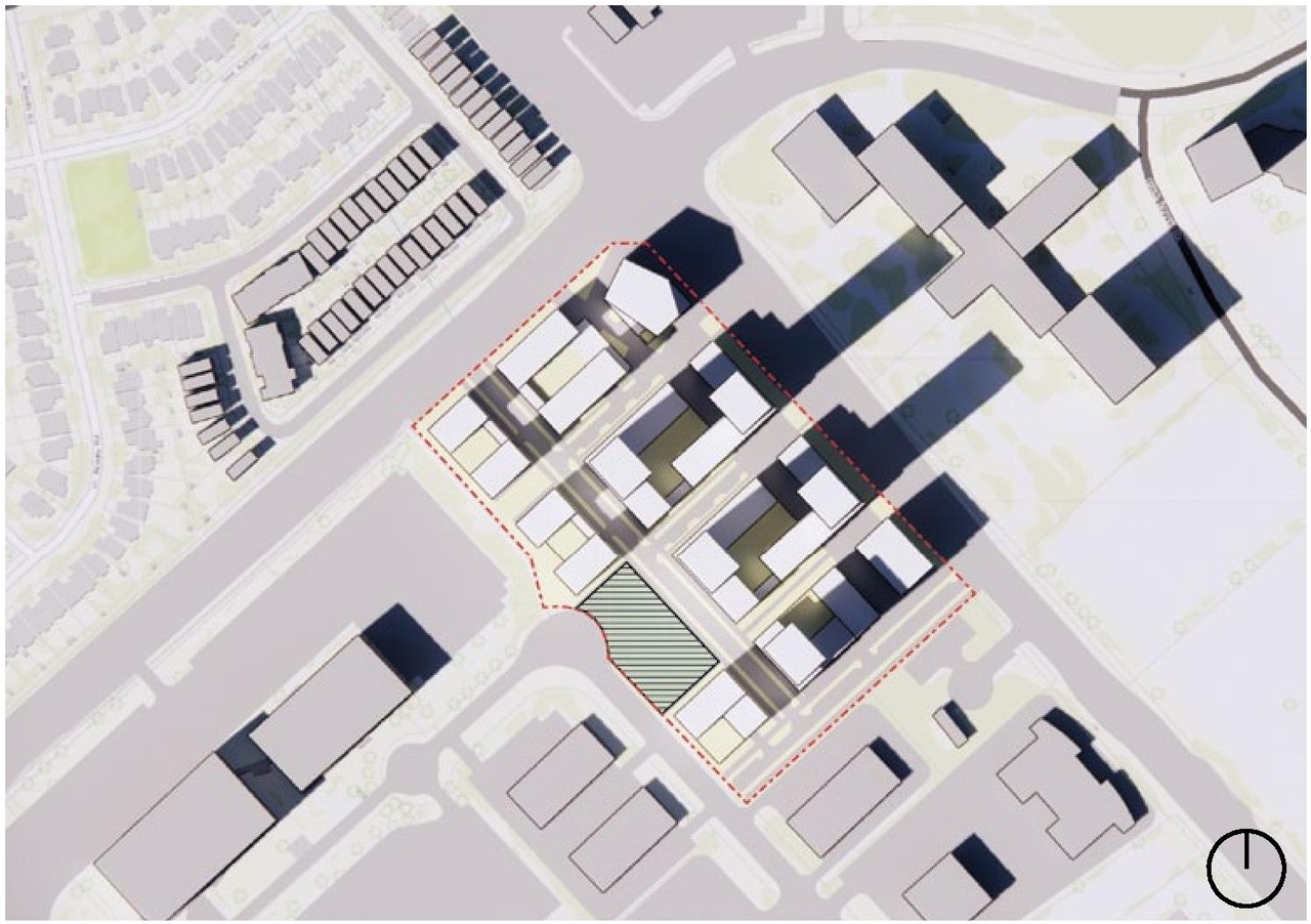 Construction site plan for project from page 50 of the file '2023-05-08 - Design Brief - D02-02-22-0108'