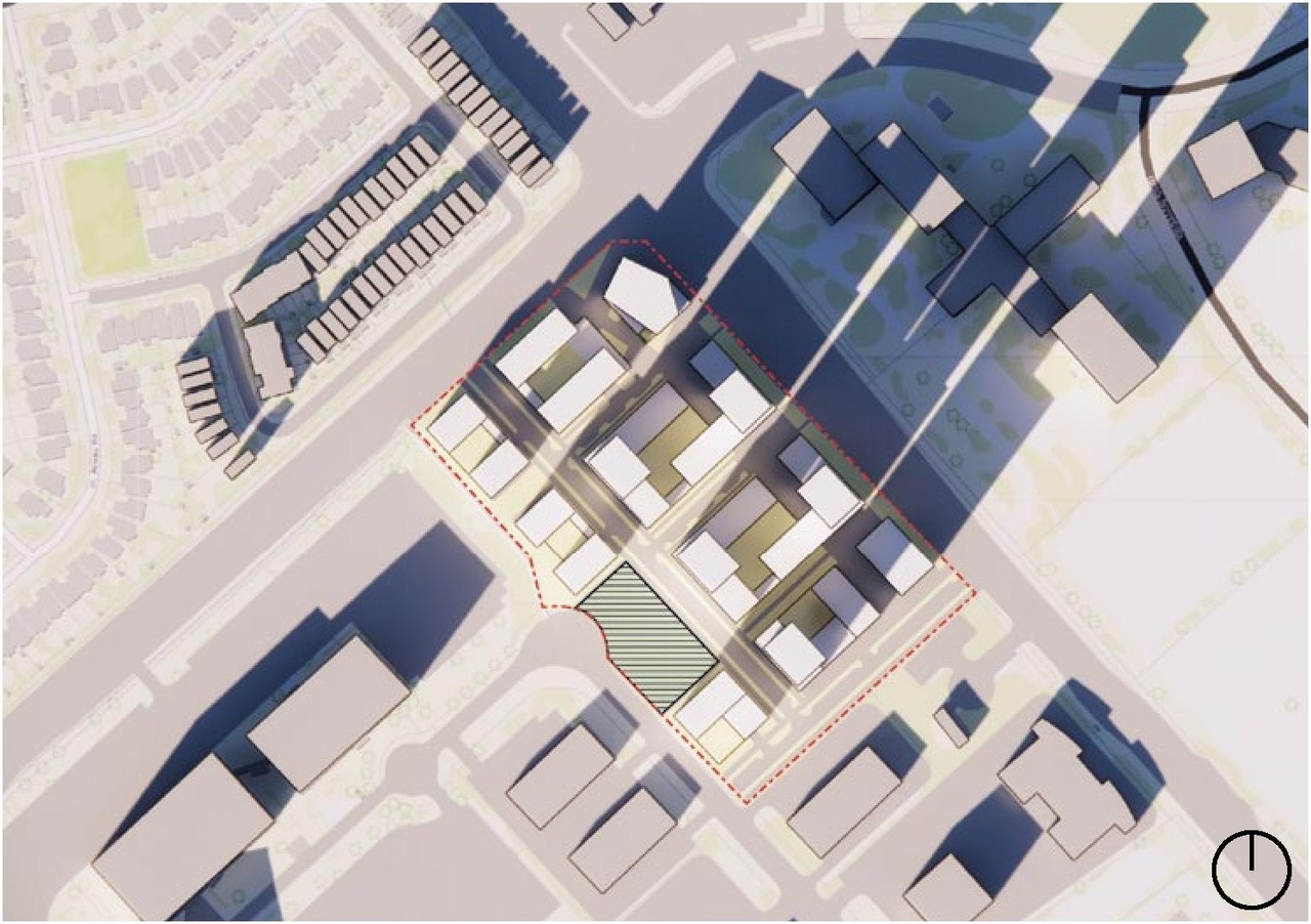 Construction site plan for project from page 52 of the file '2023-05-08 - Design Brief - D02-02-22-0108'