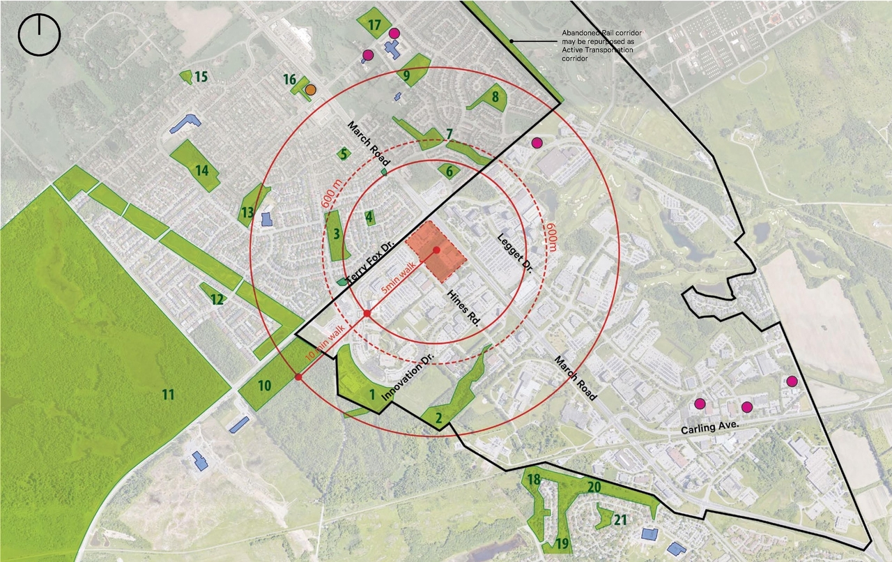 Construction site plan for project from page 7 of the file '2023-05-08 - Design Brief - D02-02-22-0108'