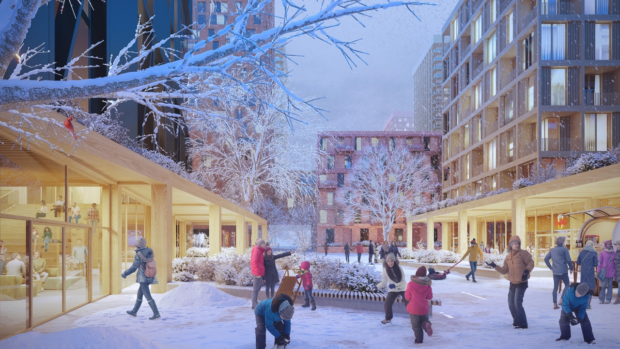 Rendering of building from page 1 of the file '2022-11-18 - Renders - D02-02-22-0108'