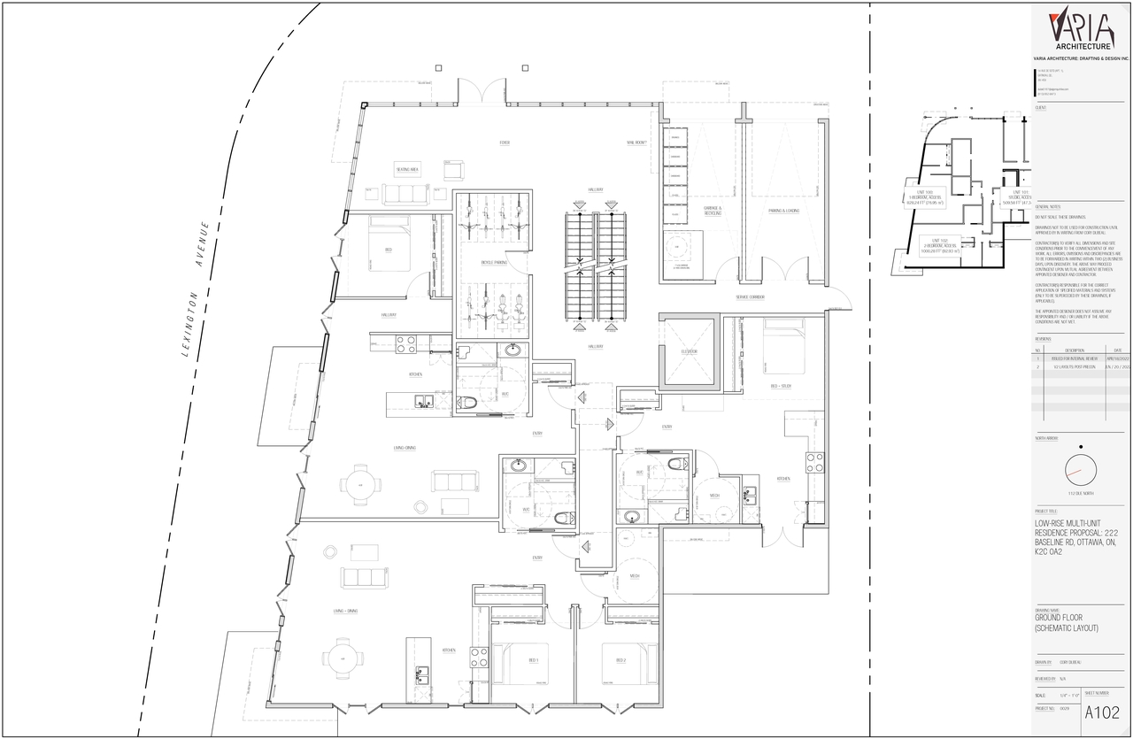 Floor plan for project from page 3 of the file '2022-11-25 - Site & Floor Plans - D02-02-22-0111'