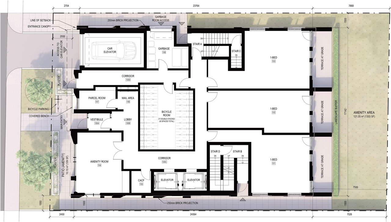 Floor plan for project from page 11 of the file '2022-12-02 - Design Brief - D02-02-22-0116'
