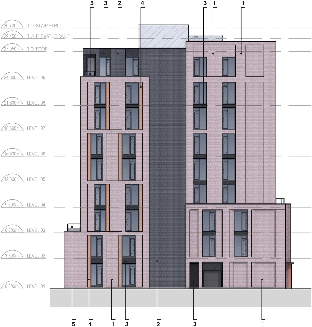 Rendering of building from page 13 of the file '2022-12-02 - Design Brief - D02-02-22-0116'
