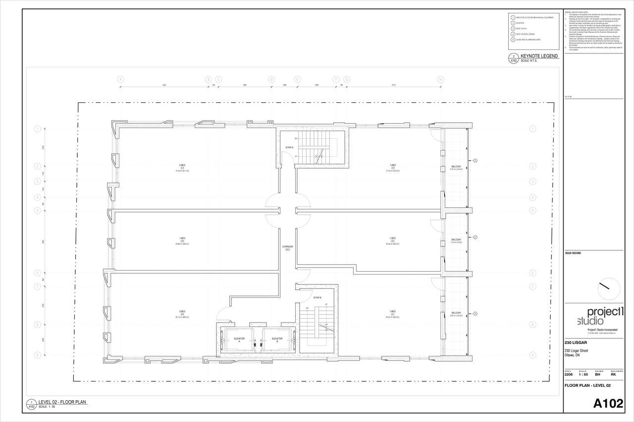 Floor plan for project from page 4 of the file '2022-12-02 - Floor Plans - D02-02-22-0116'