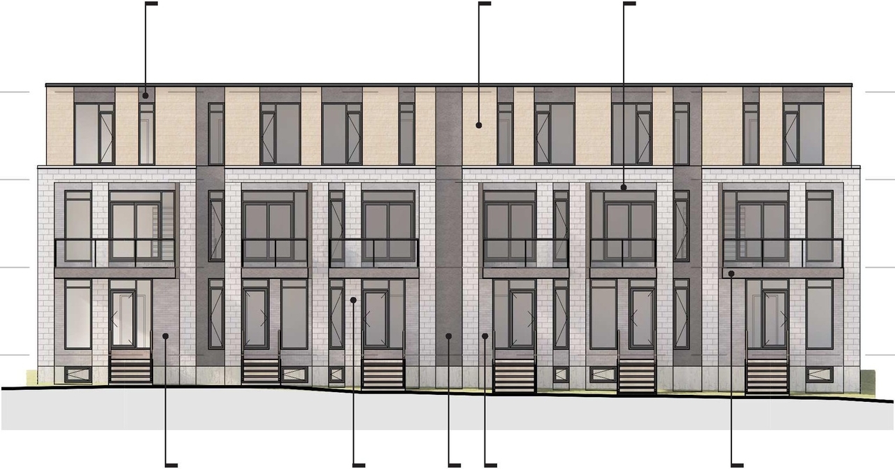 Rendering of building from page 18 of the file '2022-12-23 - Design Brief - D02-02-22-0125'