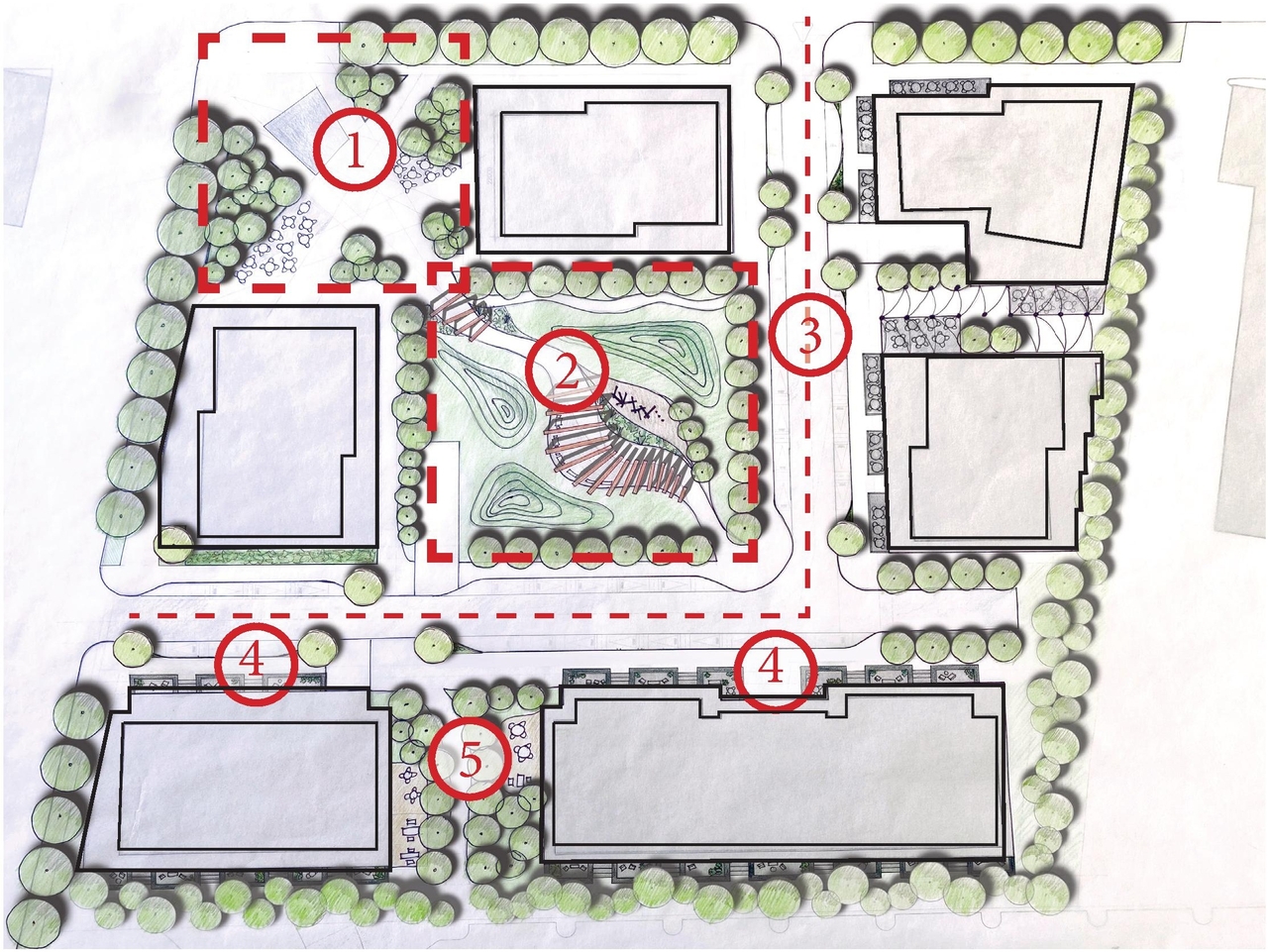 Construction site plan for project from page 7 of the file '2022-12-23 - Design Brief - D02-02-22-0126'