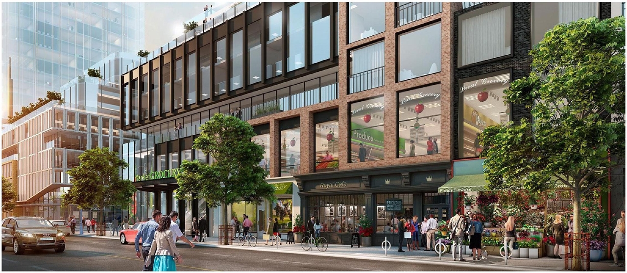 Rendering of building from page 18 of the file '2022-12-23 - Design Brief - D02-02-22-0126'