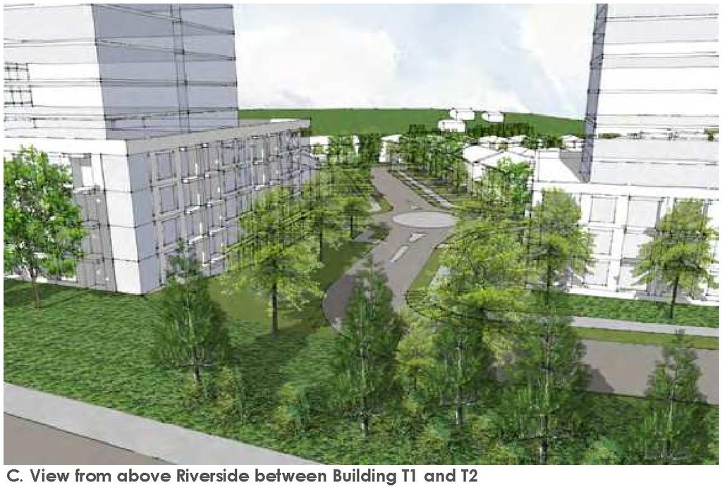 Rendering of building from page 6 of the file '2023-01-20 - Design Brief - D02-02-23-0004'