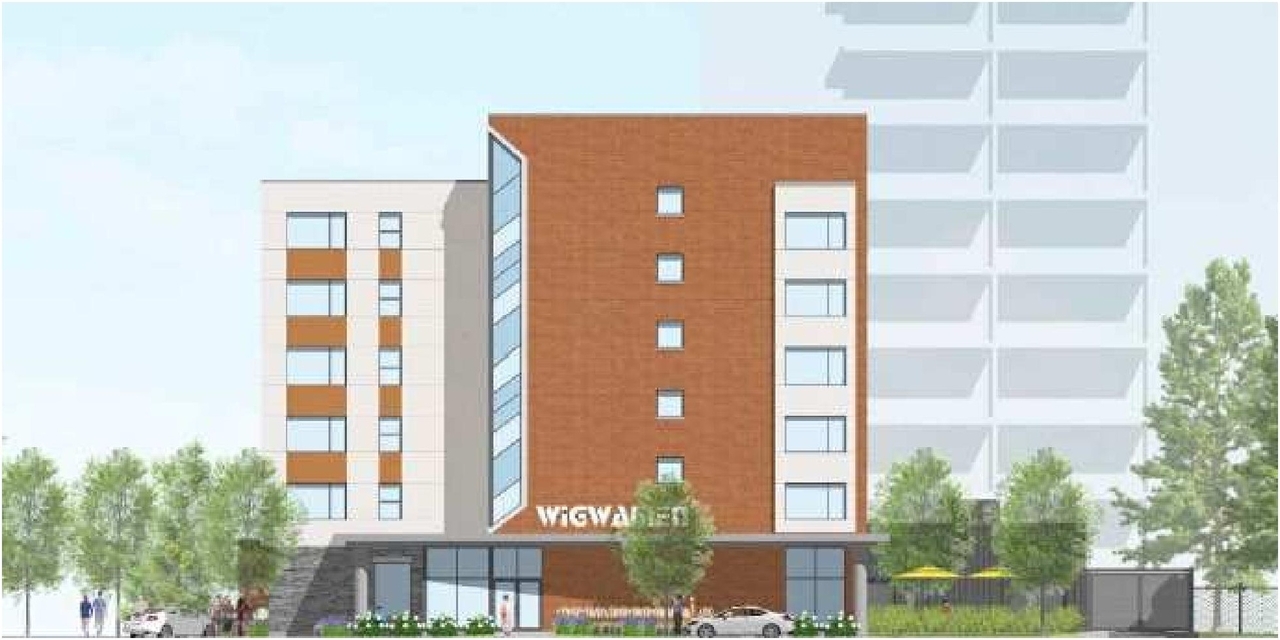 Rendering of building from page 1 of the file '2023-09-25 - Design Brief - D02-02-23-0009'