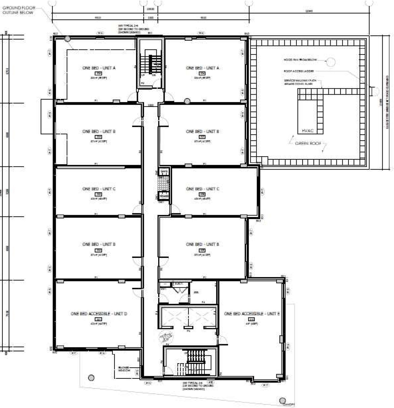 Floor plan for project from page 34 of the file '2023-09-25 - Design Brief - D02-02-23-0009'