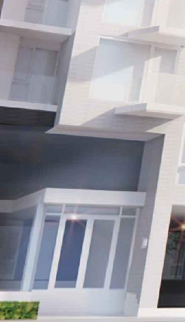 Rendering of building from page 1 of the file '2023-04-26 - Design Brief - D02-02-23-0013'