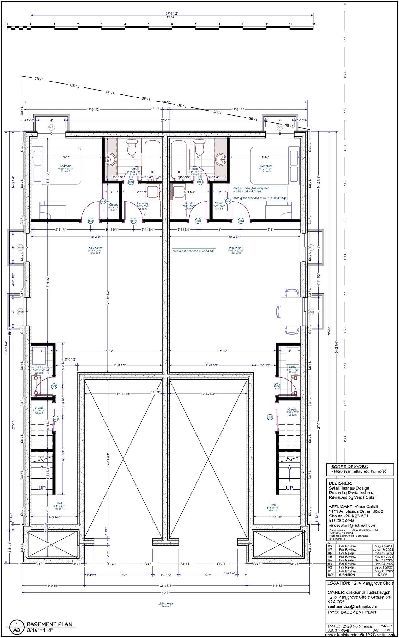Floor plan for project from page 1 of the file '2023-08-22 - Floor Plans - D02-02-23-0016'