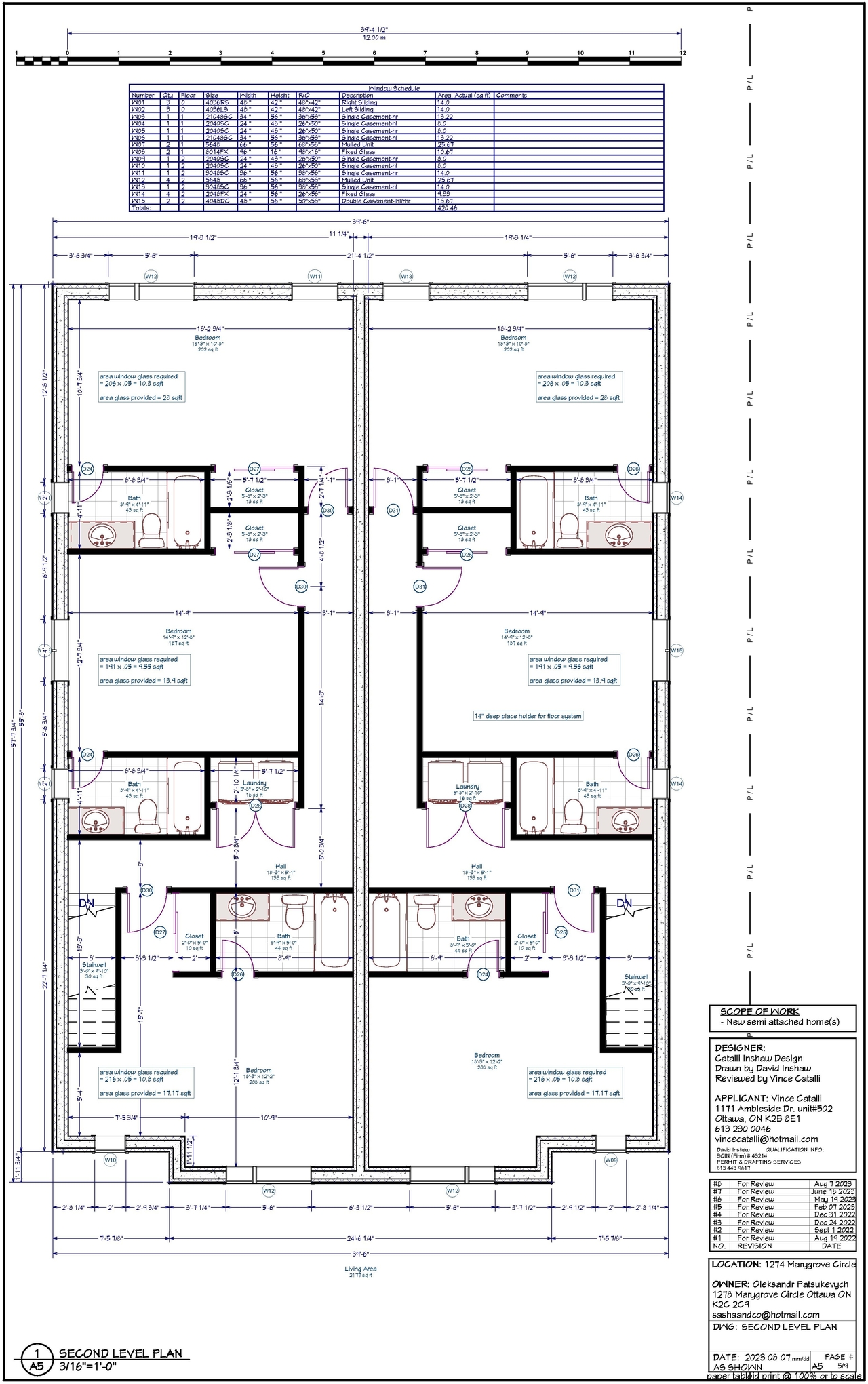 Floor plan for project from page 3 of the file '2023-08-22 - Floor Plans - D02-02-23-0016'