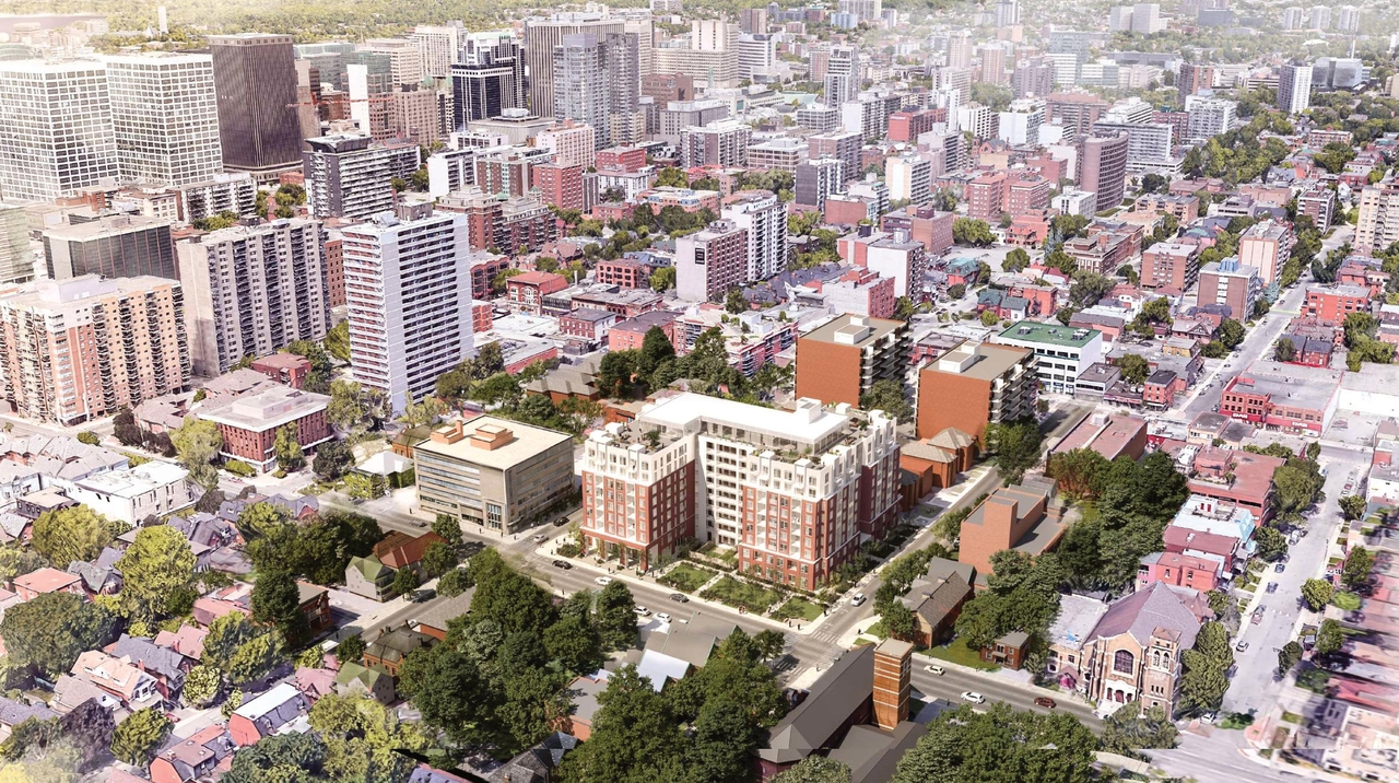 Rendering of building from page 10 of the file '2023-09-28 - Design Brief - D02-02-23-0020 (2)'