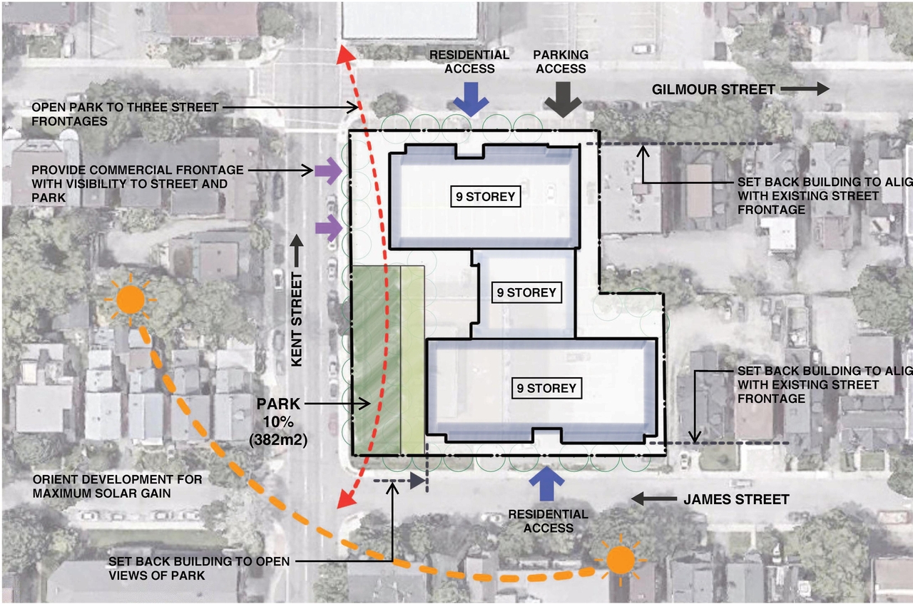 Construction site plan for project from page 23 of the file '2023-09-28 - Design Brief - D02-02-23-0020 (2)'