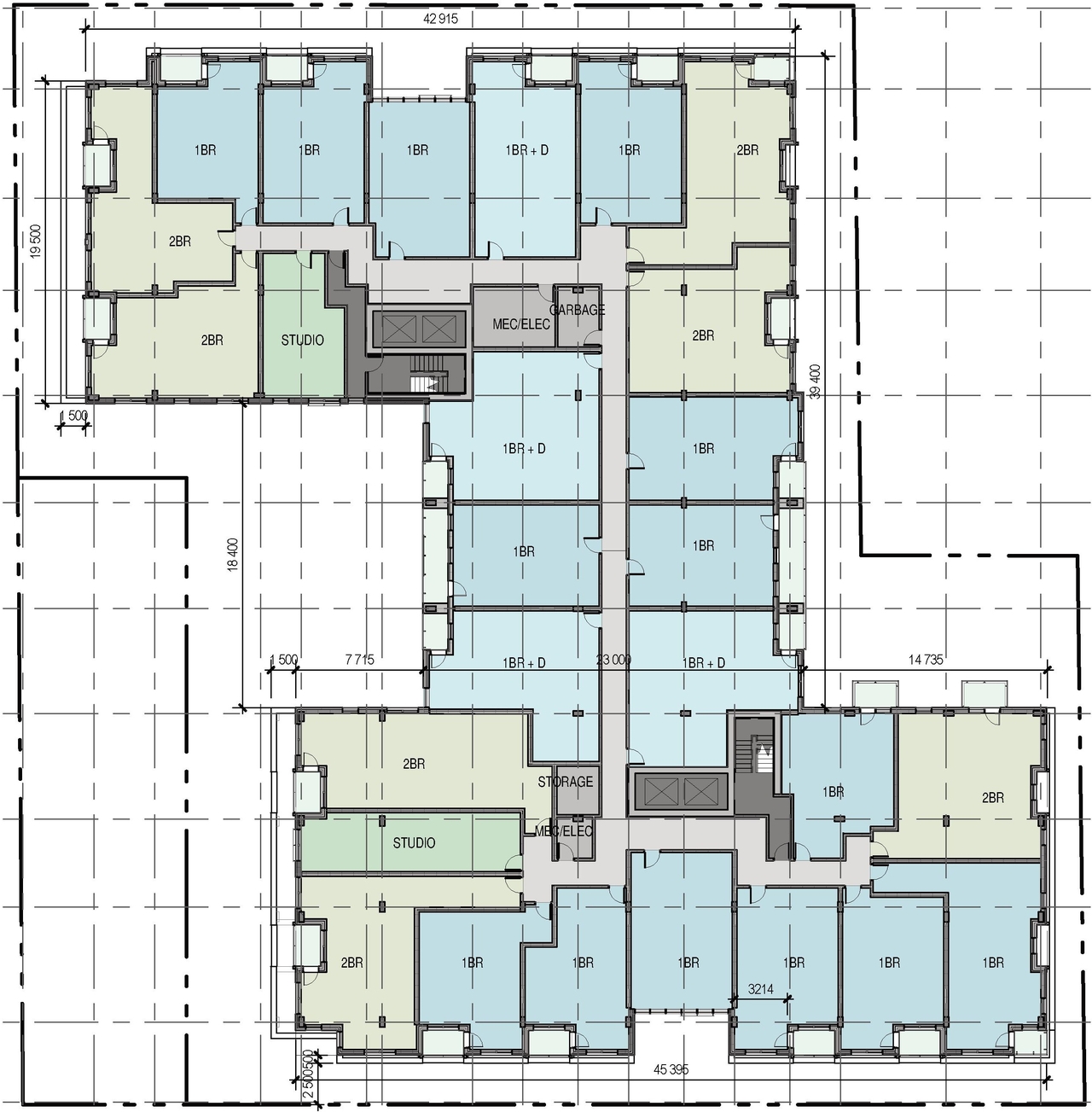 Floor plan for project from page 41 of the file '2023-09-28 - Design Brief - D02-02-23-0020 (2)'