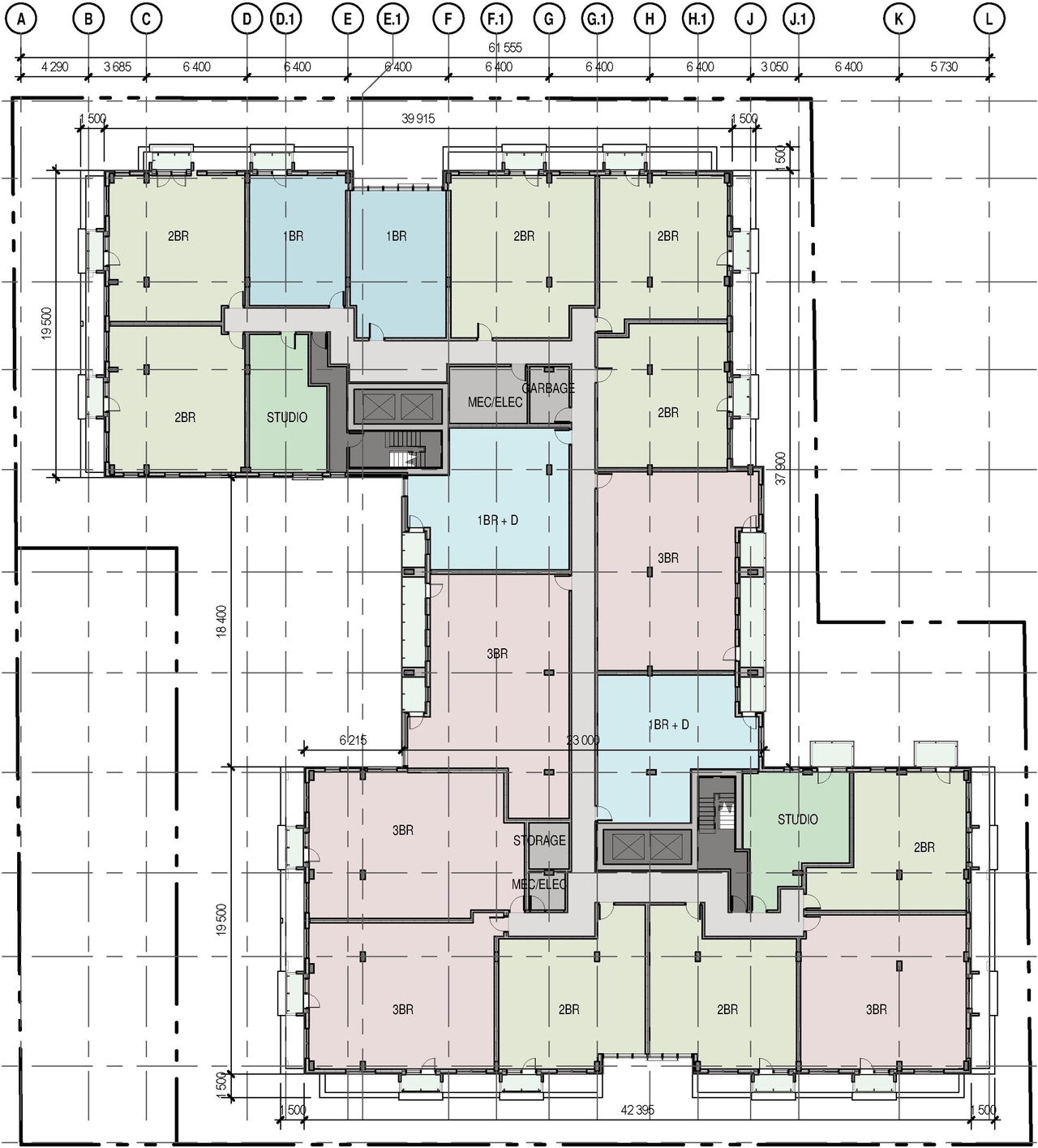 Floor plan for project from page 42 of the file '2023-09-28 - Design Brief - D02-02-23-0020 (2)'